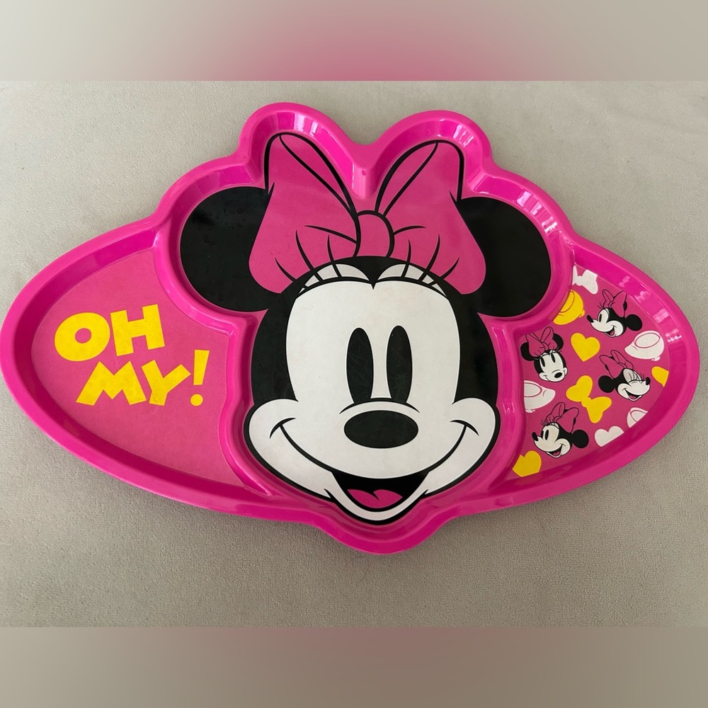 Disney Minnie Mouse Pink Plate